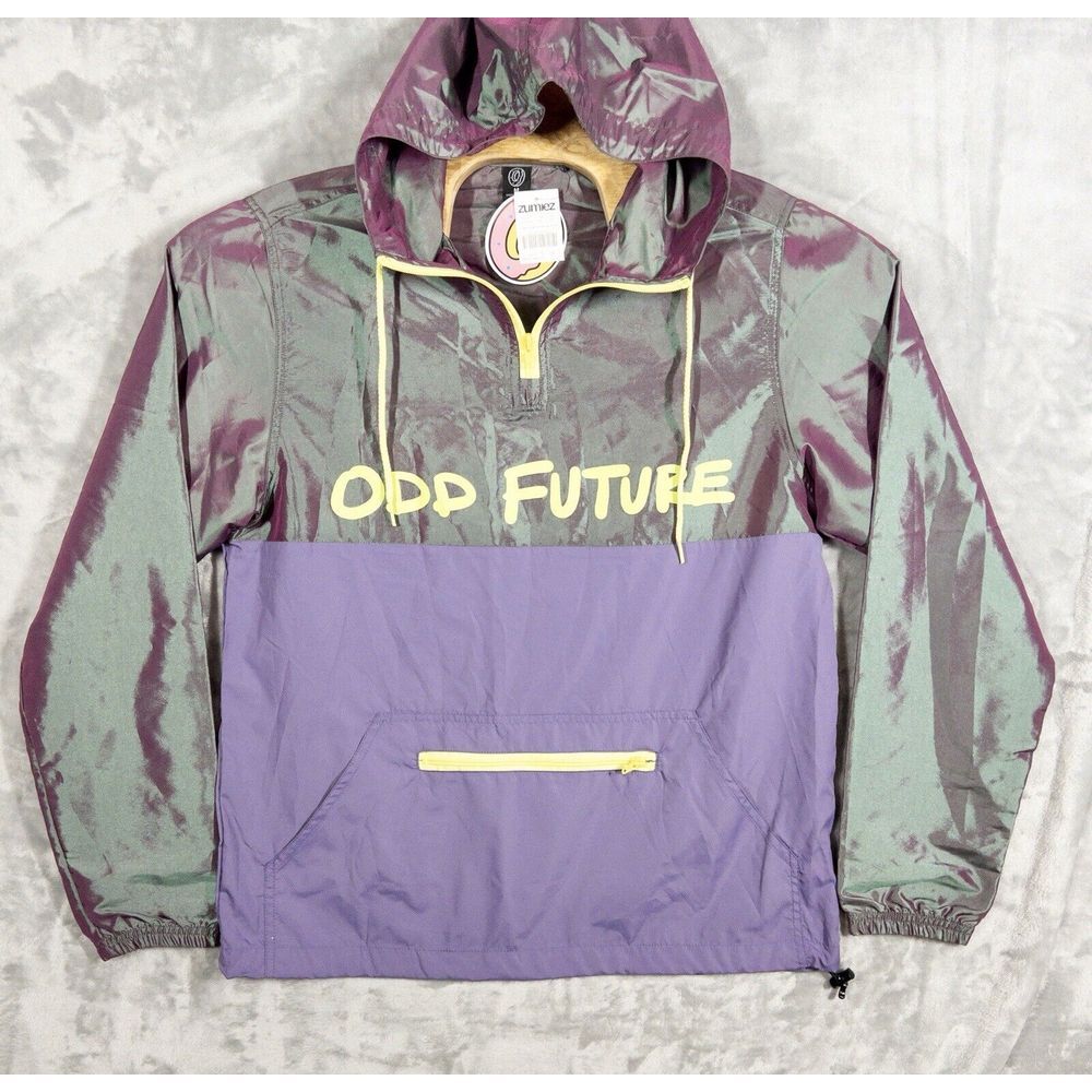 NWT Odd Future Hoodie Iridescent Black Purple‎ Womens Medium